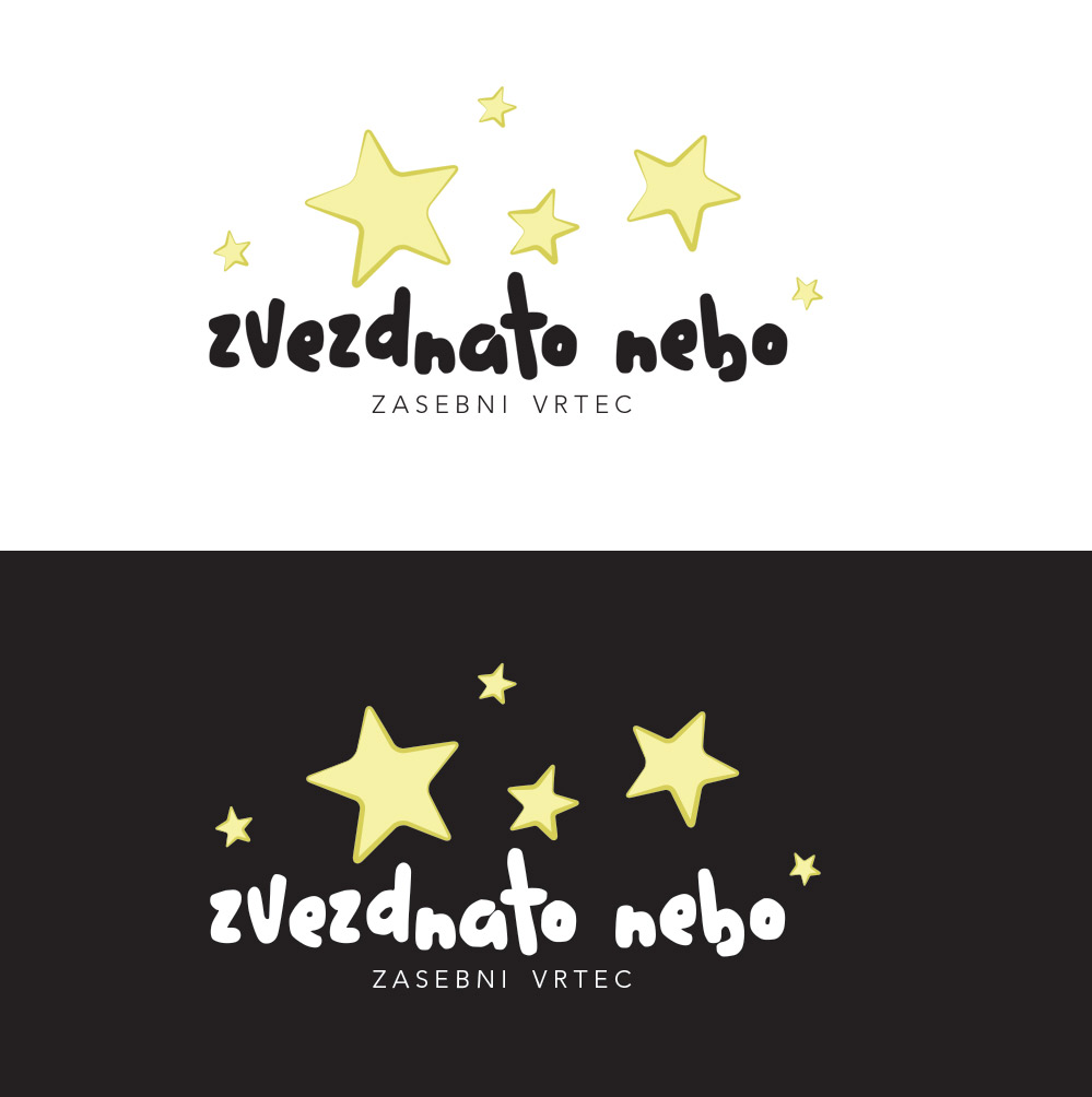zasebni vrtec Zvezdnato nebo izdelava logotipa