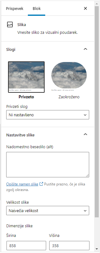 Urejanje prispevkov in strani z Gutenberg urejevalnikom Urejanje prispevkov in strani z Gutenberg urejevalnikom