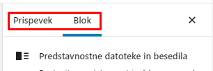 Urejanje prispevkov in strani z Gutenberg urejevalnikom Urejanje prispevkov in strani z Gutenberg urejevalnikom